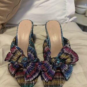 Loeffler Randall Multicolor Bow Sandals